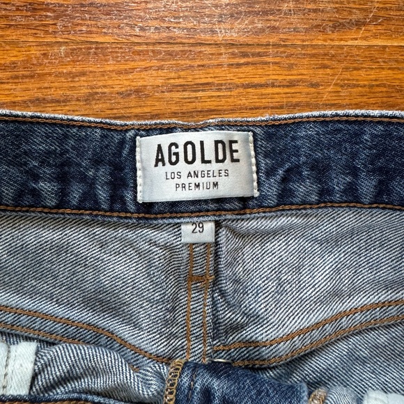 Agolde Parker Cut Off Shorts In Rock Steady Size 29 - Picture 5 of 8